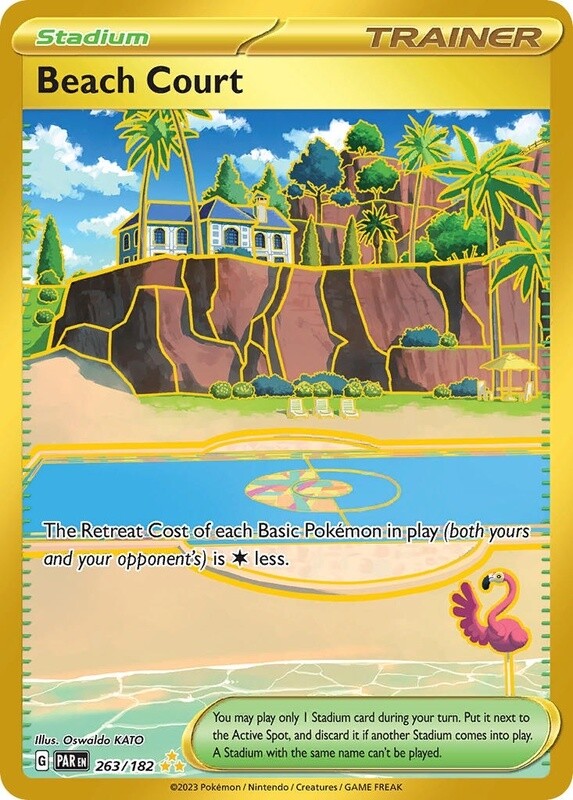 Beach Court - Secret Rare - Paradox Rift - 263