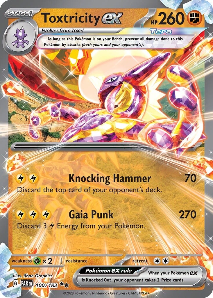 Toxtricity ex - Double Rare - Paradox Rift - 100