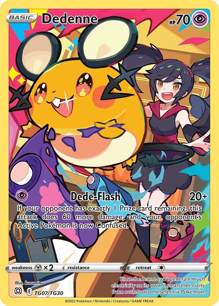 Dedenne - Holo Rare - Brilliant Stars - TG07