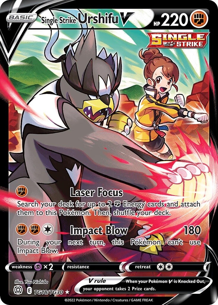 Single Strike Urshifu V - Ultra Rare - Brilliant Stars - TG18