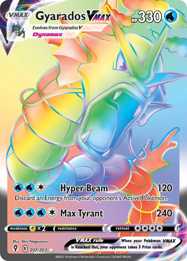 Gyarados VMAX - Secret Rare - Evolving Skies - 207