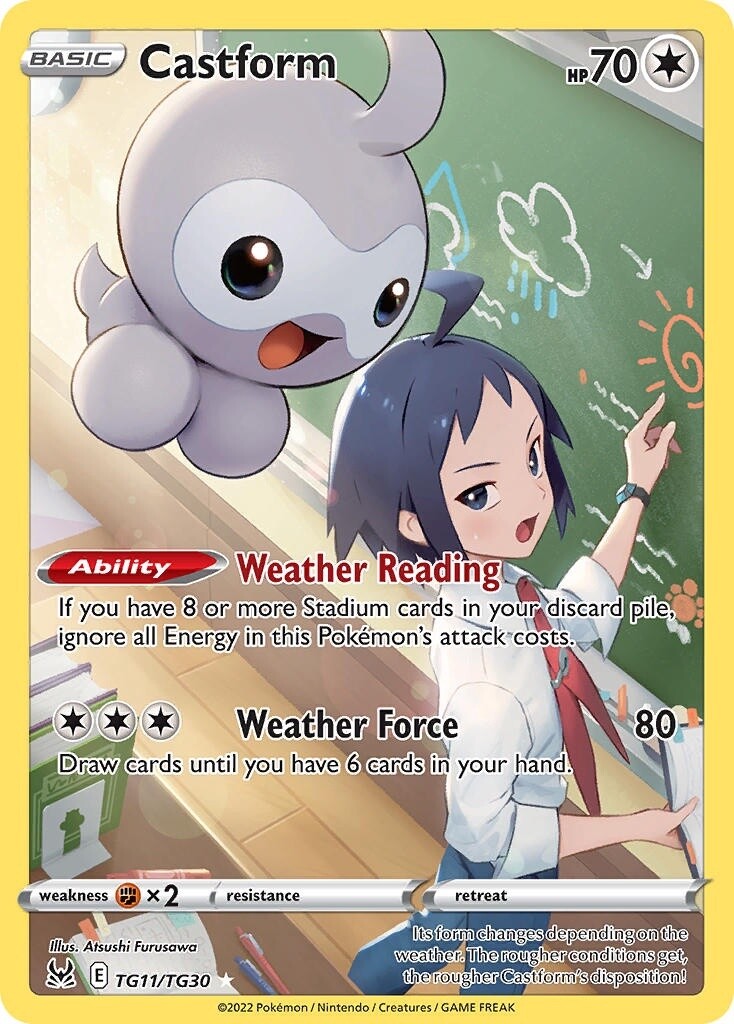 Castform - Holo Rare - Lost Origin - TG11