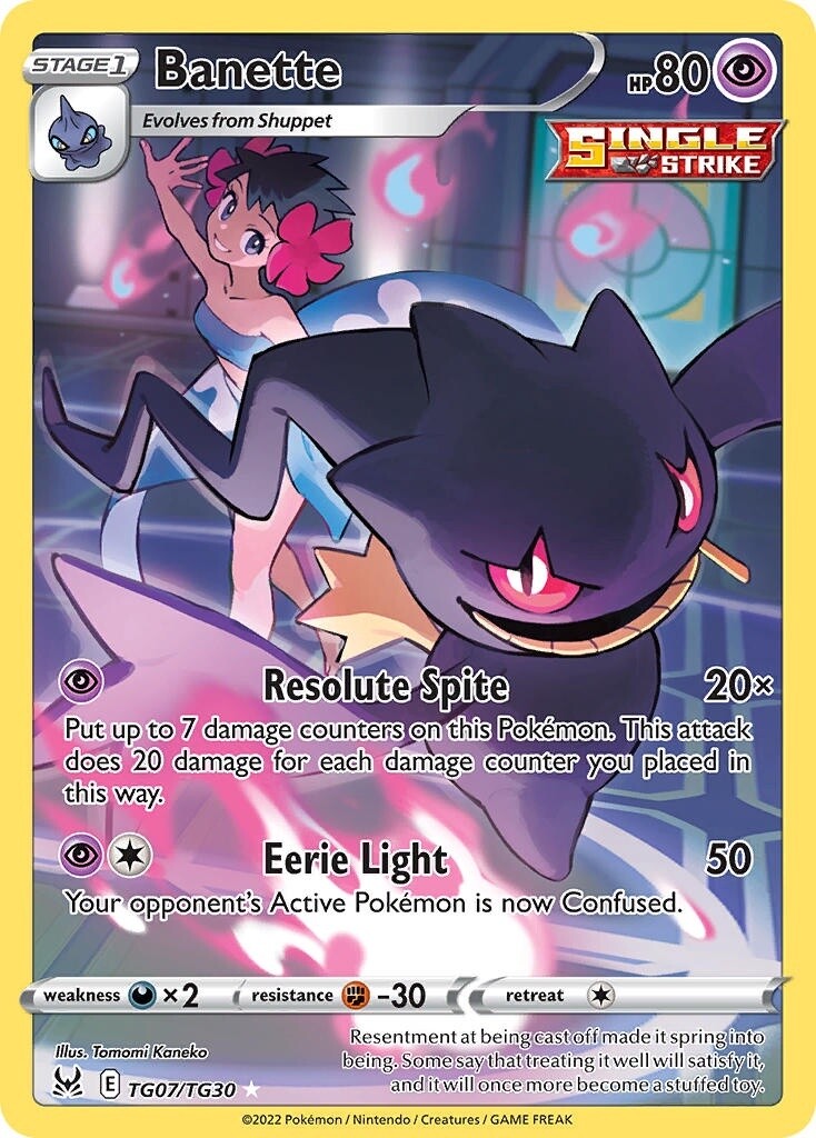 Banette - Holo Rare - Lost Origin - TG07