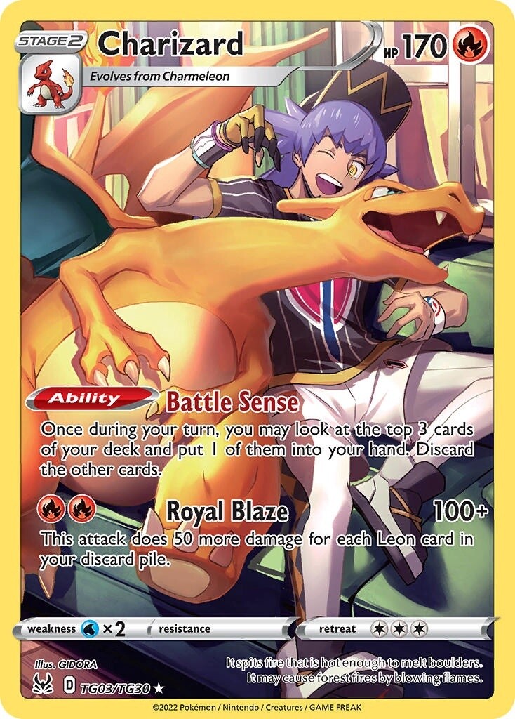 Charizard - Holo Rare - Lost Origin - TG03