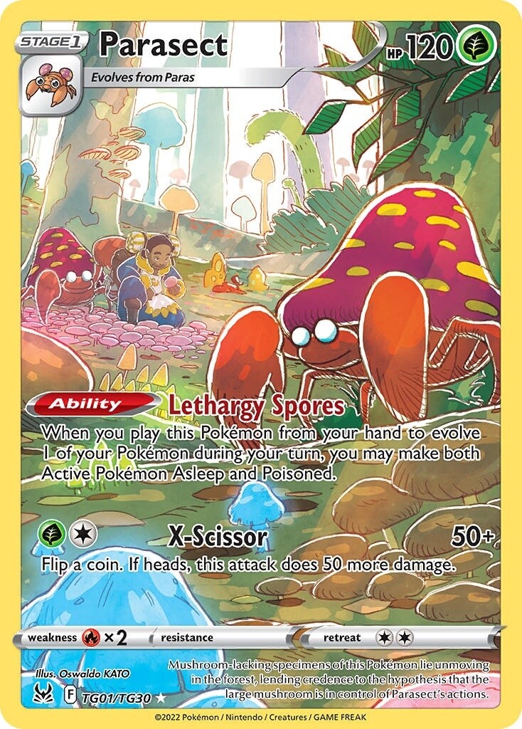 Parasect - Holo Rare - Lost Origin - TG01