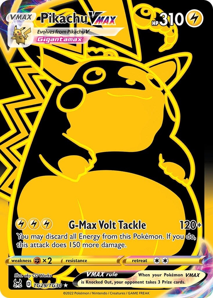 Pikachu VMAX - Secret Rare - Lost Origin - TG29