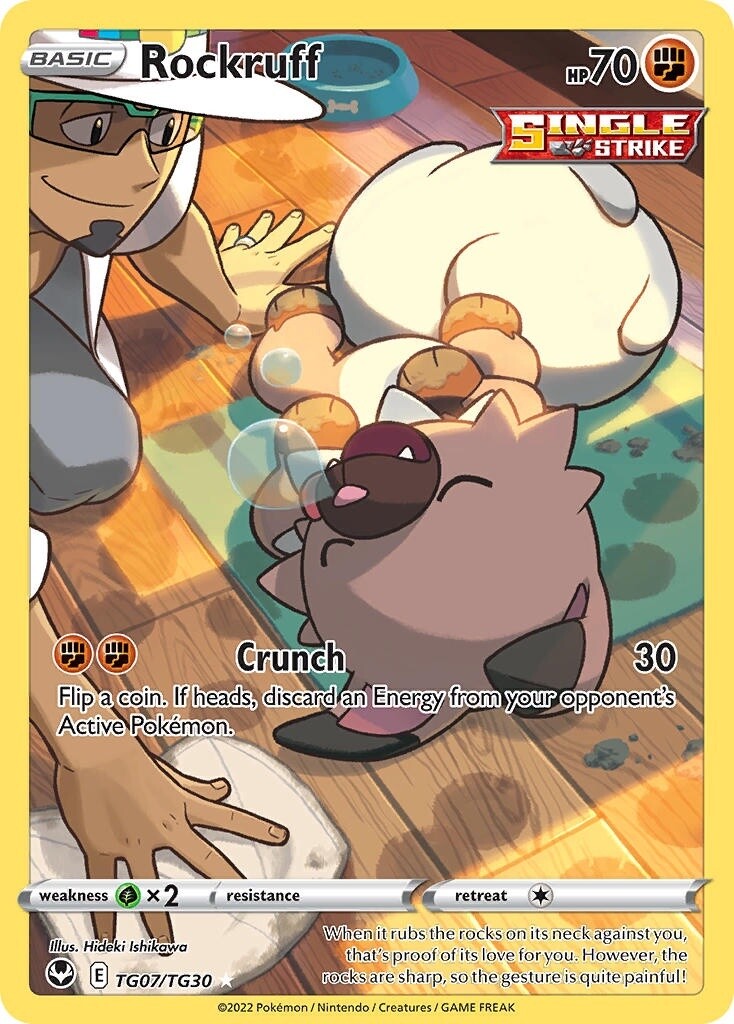Rockruff - Holo Rare - Silver Tempest - TG07
