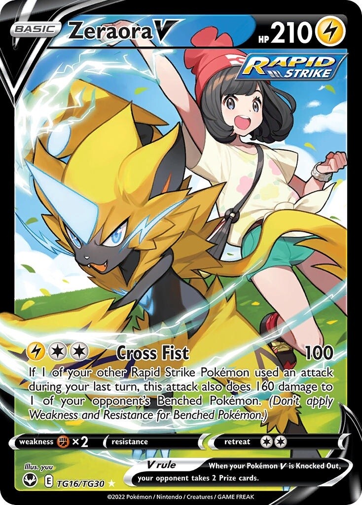 Zeraora V - Ultra Rare - Silver Tempest - TG16