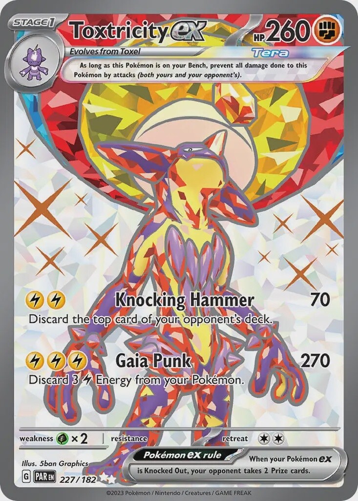Toxtricity ex - Ultra Rare - Paradox Rift - 227