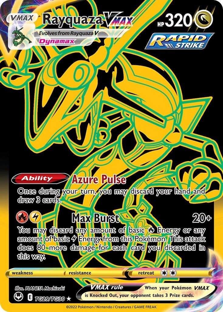 Rayquaza VMAX - Secret Rare - Silver Tempest - TG29