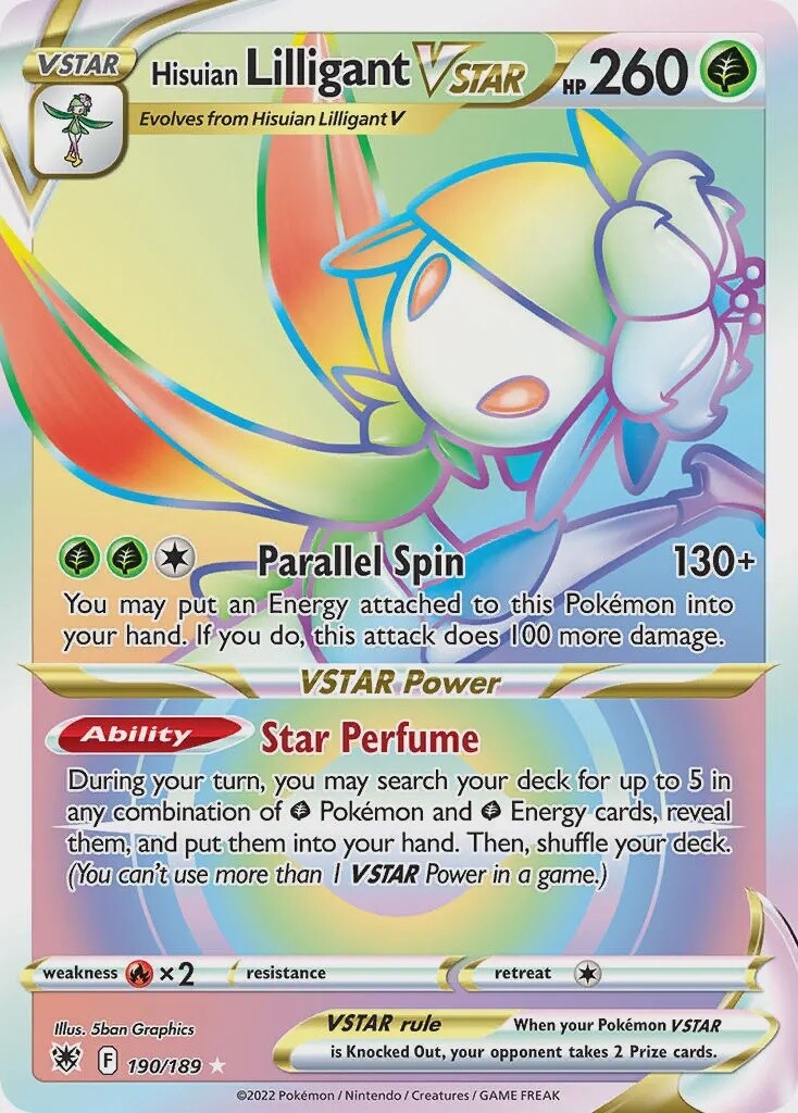 Hisuian Lilligant VSTAR - Secret Rare - Astral Radiance - 190