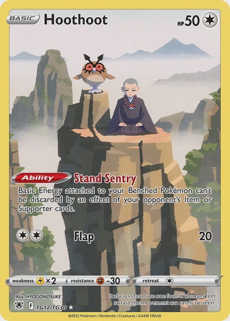 Hoothoot - Holo Rare - Astral Radiance - TG12