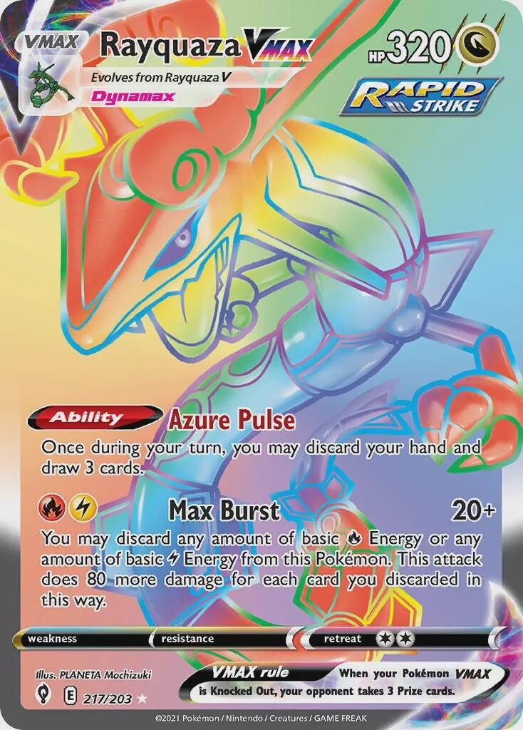 Rayquaza VMAX - Secret Rare - Evolving Skies - 217