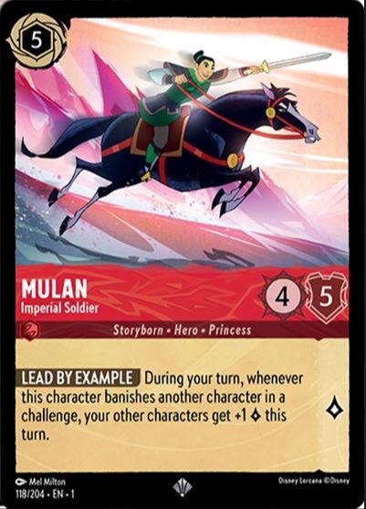 Mulan - Imperial Soldier - Super Rare - The First Chapter - 118