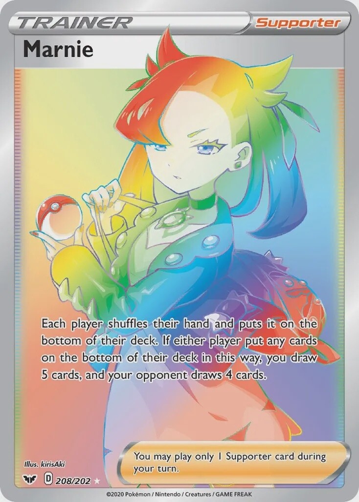 Marnie - Secret Rare - Sword &amp; Shield - 208