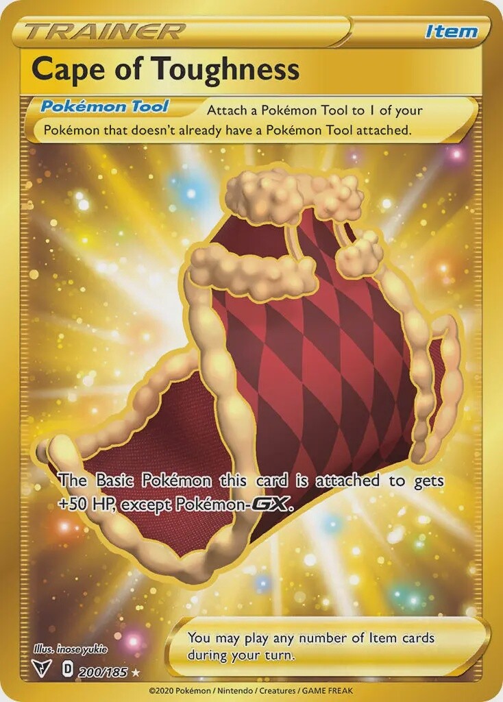 Cape of Toughness - Secret Rare - Vivid Voltage - 200