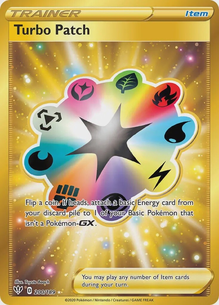 Turbo Patch - Secret Rare - Darkness Ablaze - 200