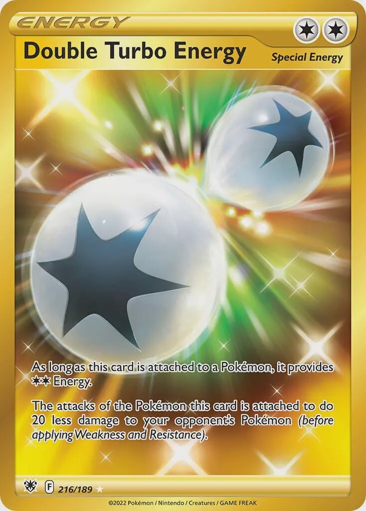 Double Turbo Energy - Secret Rare - Astral Radiance - 216