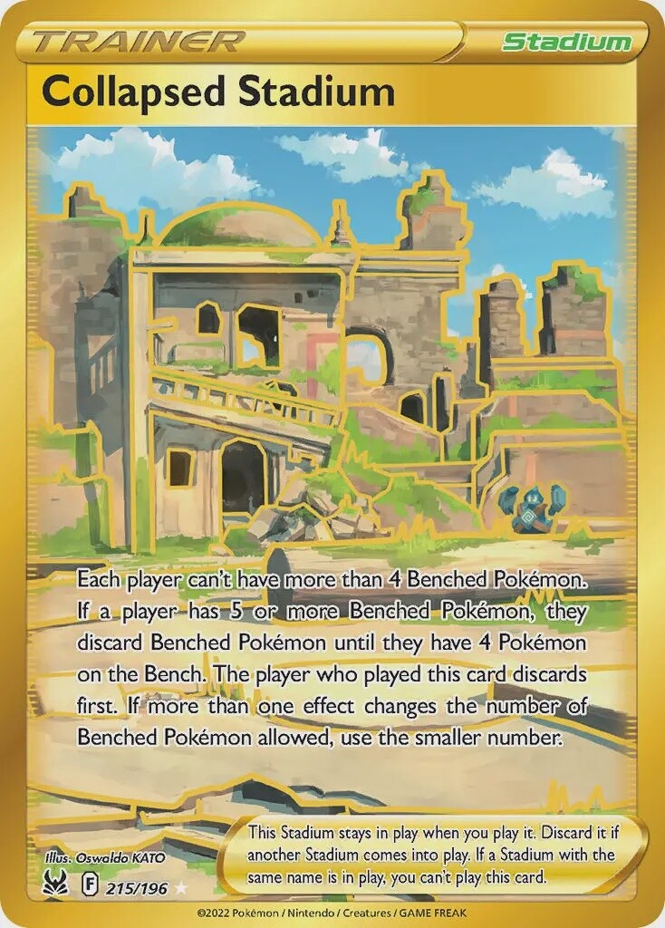 Collapsed Stadium - Secret Rare - Lost Origin - 215