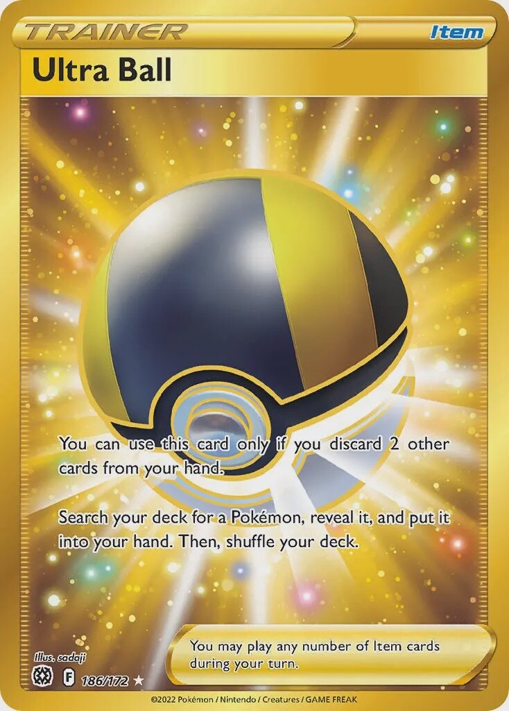 Ultra Ball - Secret Rare - Brilliant Stars - 186