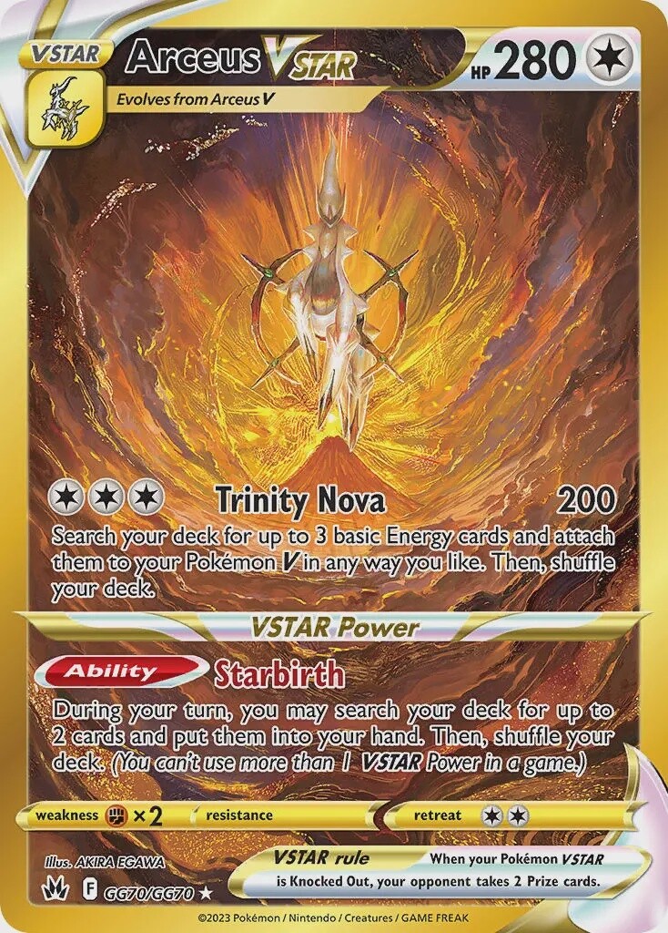 Arceus VSTAR - Secret Rare - Crown Zenith - GG70