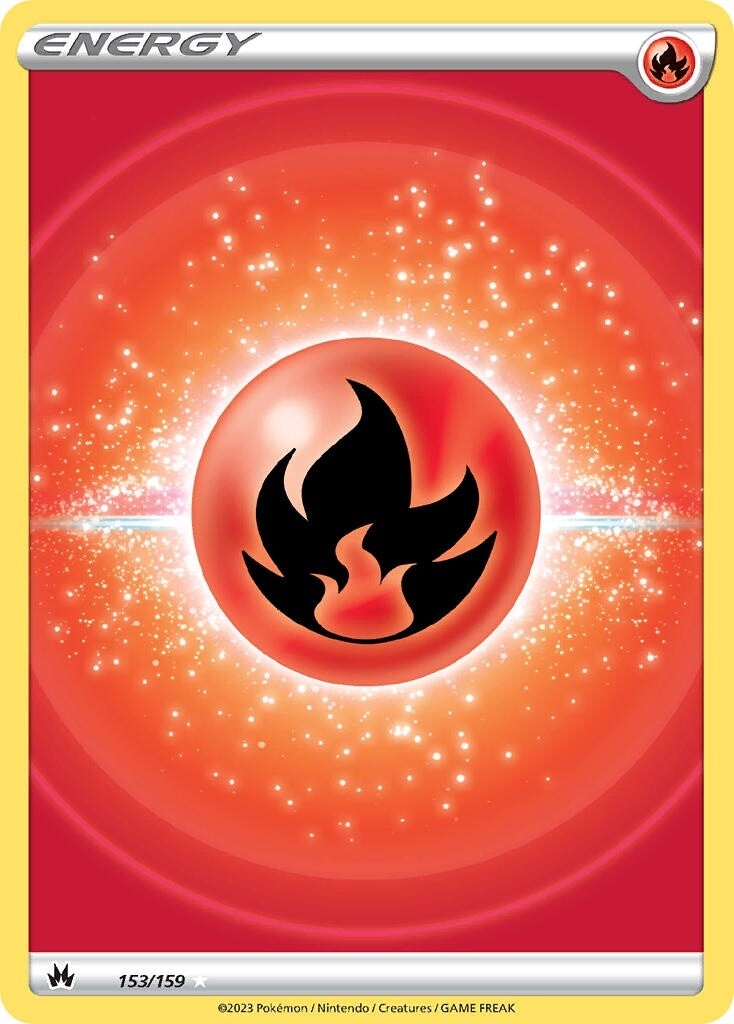 Fire Energy - Ultra Rare - Crown Zenith - 153