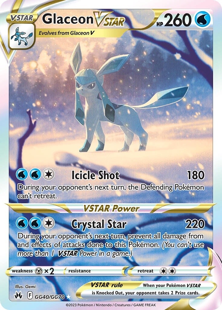 Glaceon VSTAR - Ultra Rare - Crown Zenith - GG40