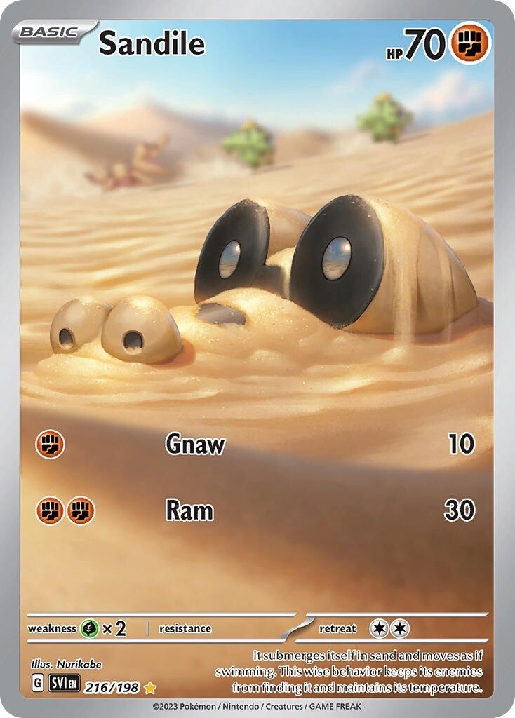 Sandile - Illustration Rare - Scarlet &amp; Violet - 216