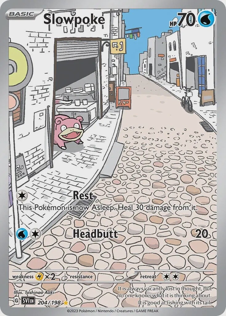Slowpoke - Illustration Rare - Scarlet &amp; Violet - 204