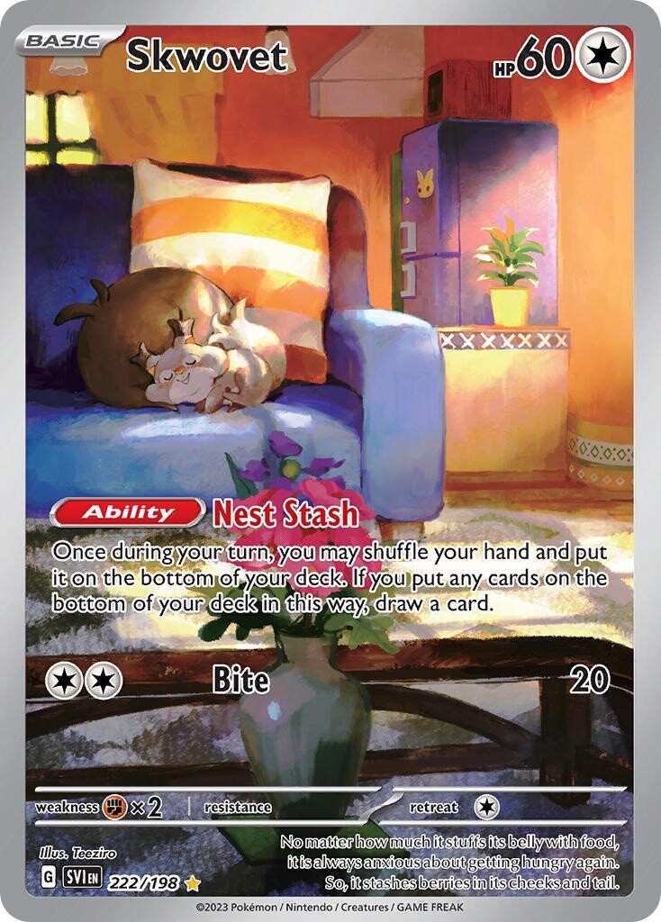 Skwovet - Illustration Rare - Scarlet &amp; Violet - 222