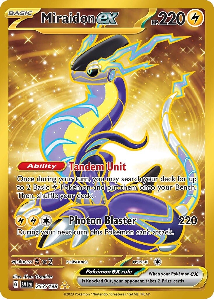 Miraidon ex - Secret Rare - Scarlet &amp; Violet - 253