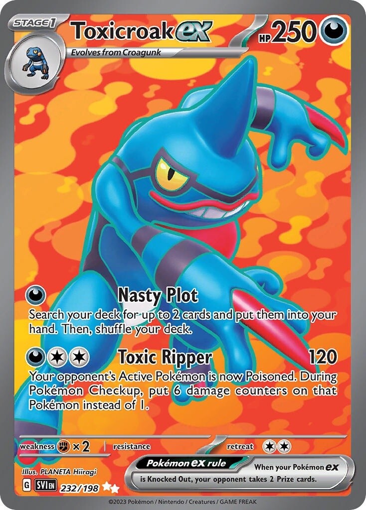 Toxicroak ex - Ultra Rare - Scarlet &amp; Violet - 232