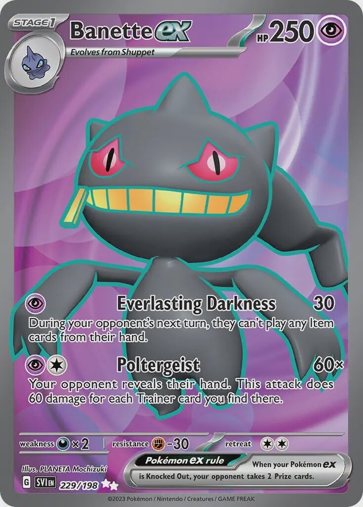 Banette ex - Ultra Rare - Scarlet &amp; Violet - 229