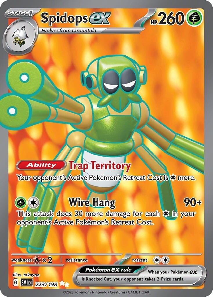 Spidops ex - Ultra Rare - Scarlet &amp; Violet - 223
