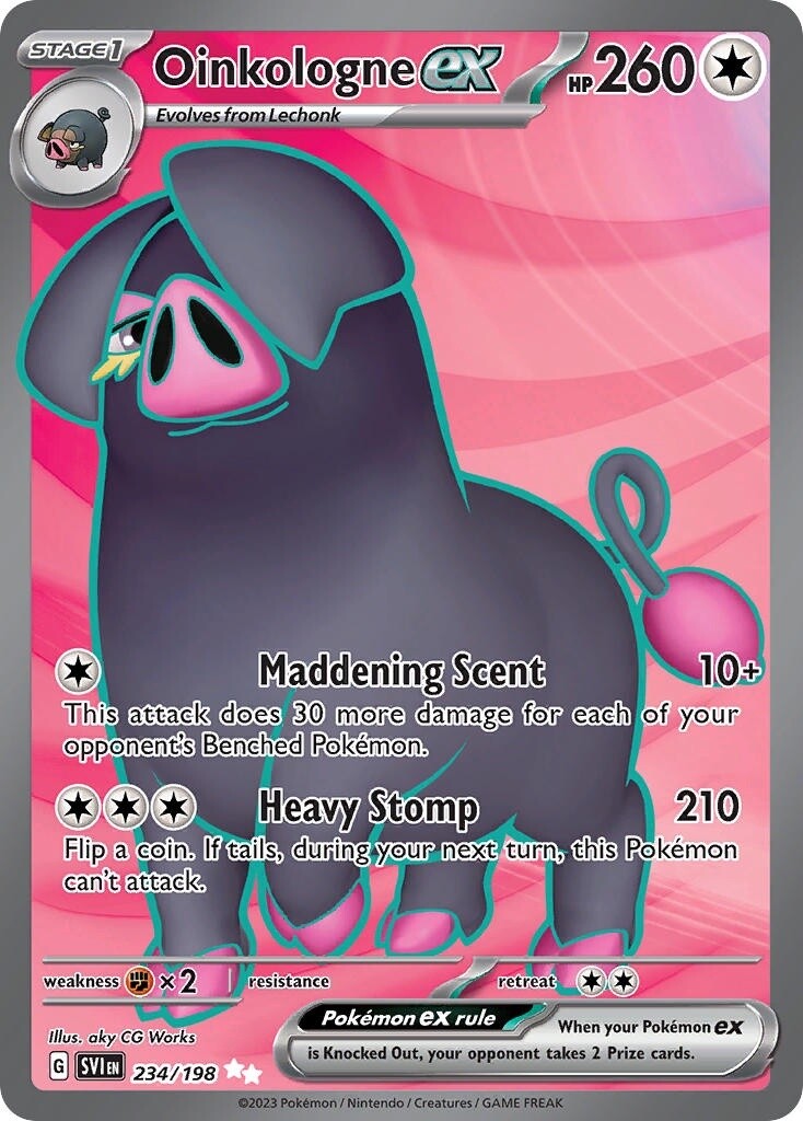 Oinkologne ex - Ultra Rare - Scarlet &amp; Violet - 234