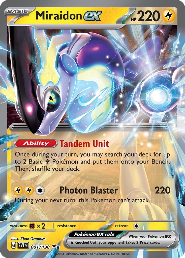 Miraidon ex - Double Rare - Scarlet &amp; Violet - 81