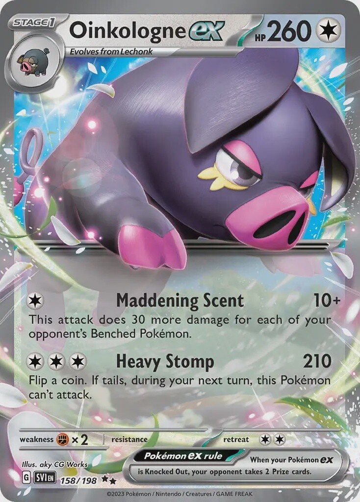 Oinkologne ex - Double Rare - Scarlet &amp; Violet - 158