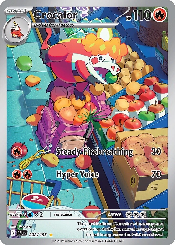 Crocalor - Illustration Rare - Paldea Evolved - 202
