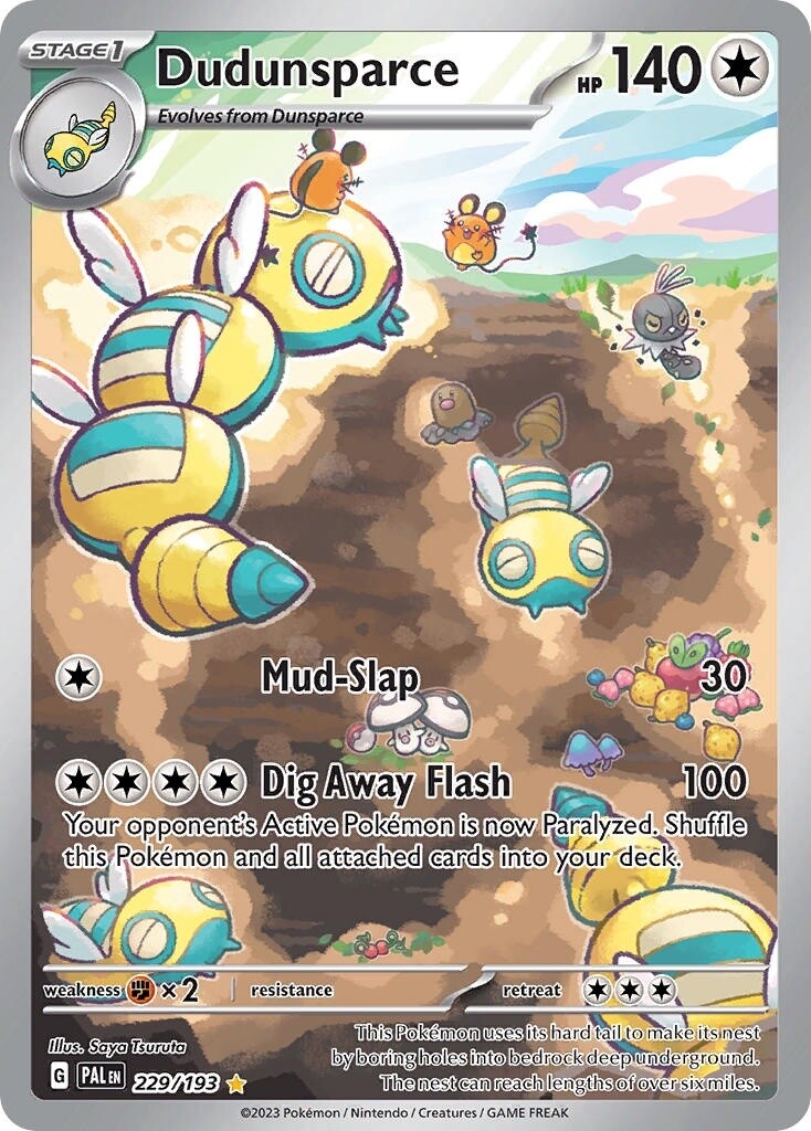 Dudunsparce - Illustration Rare - Paldea Evolved - 229
