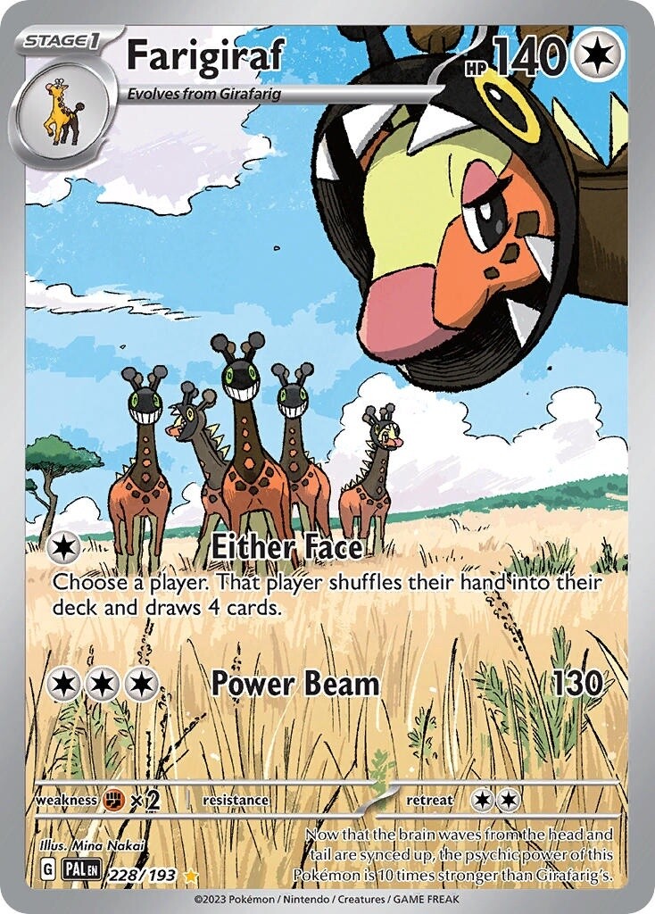 Farigiraf - Illustration Rare - Paldea Evolved - 228