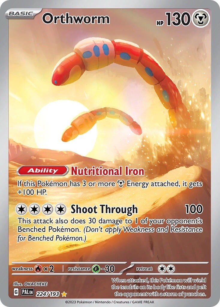 Orthworm - Illustration Rare - Paldea Evolved - 224