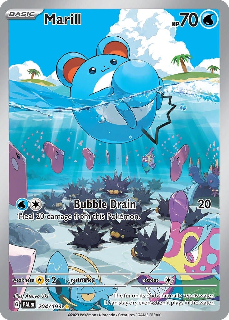 Marill - Illustration Rare - Paldea Evolved - 204
