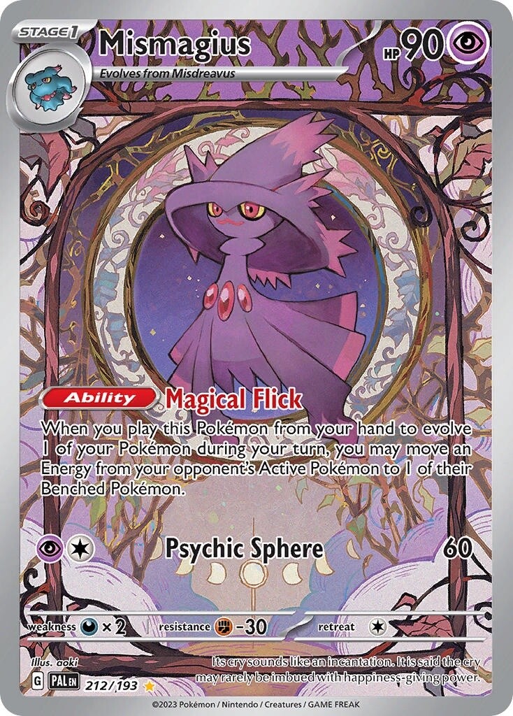Mismagius - Illustration Rare - Paldea Evolved - 212