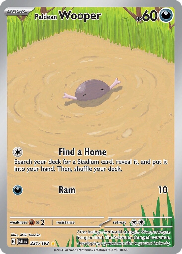 Paldean Wooper - Illustration Rare - Paldea Evolved - 221
