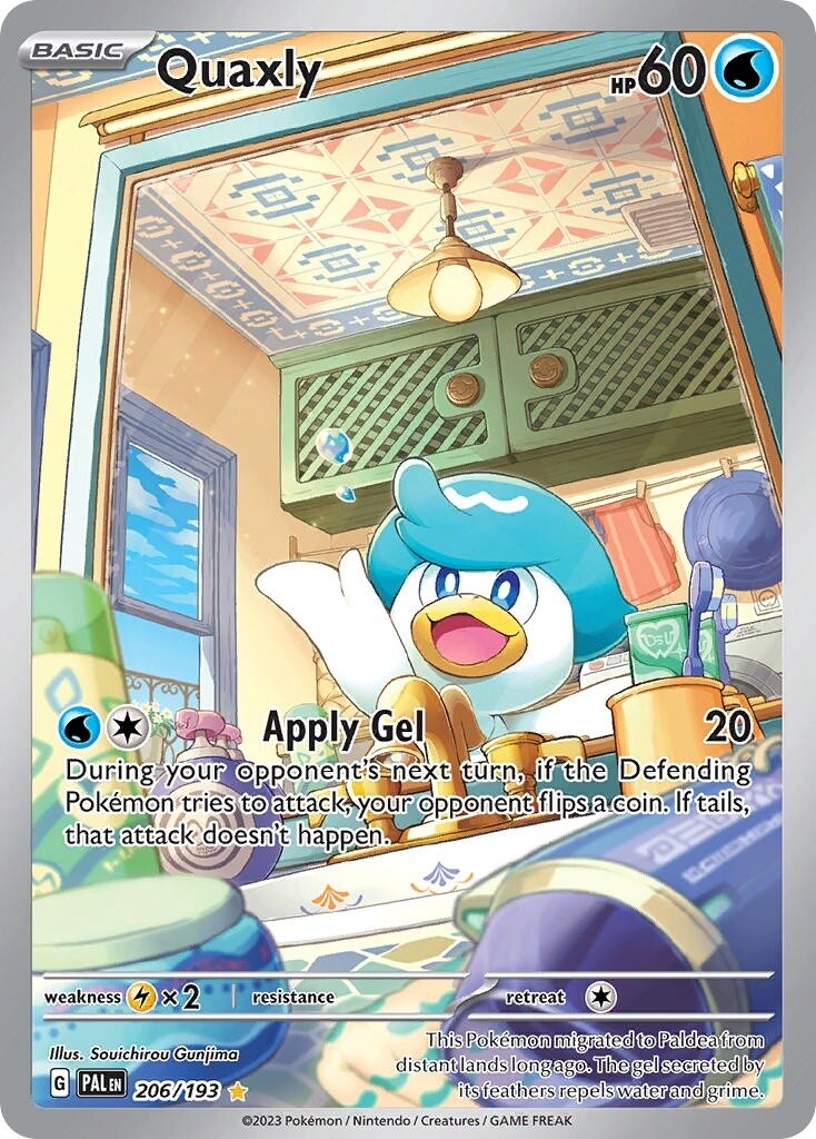Quaxly - Illustration Rare - Paldea Evolved - 206