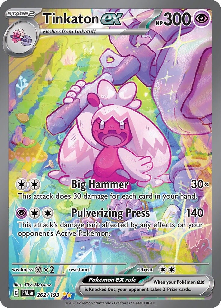 Tinkaton ex - Special Illustration Rare - Paldea Evolved - 262