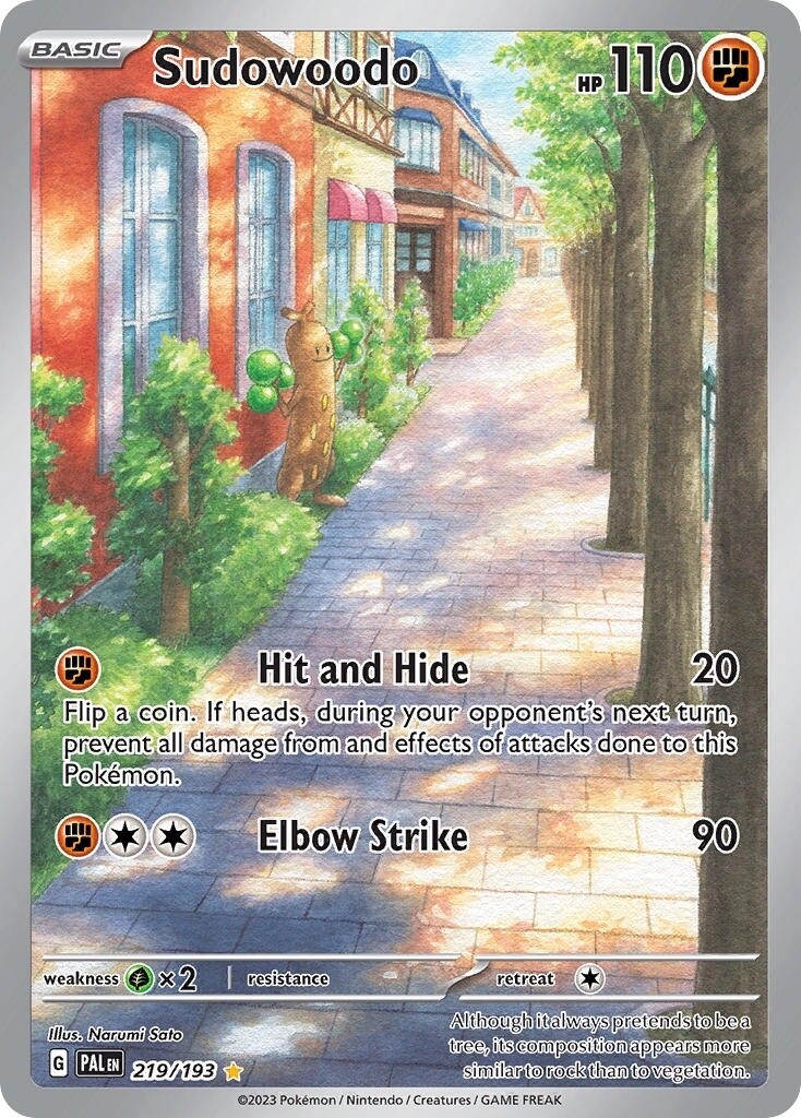 Sudowoodo - Illustration Rare - Paldea Evolved - 219