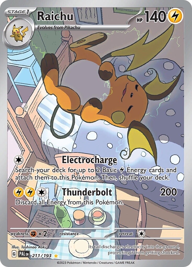 Raichu - Illustration Rare - Paldea Evolved - 211