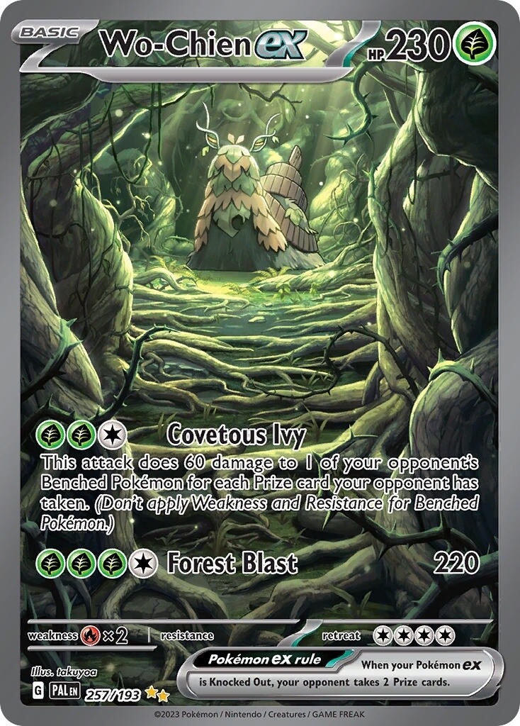 Wo-Chien ex - Special Illustration Rare - Paldea Evolved - 257
