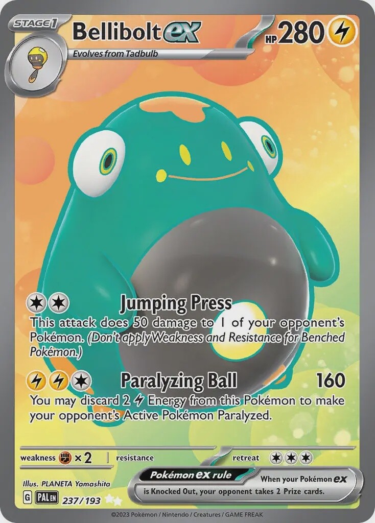 Bellibolt ex - Ultra Rare - Paldea Evolved - 237